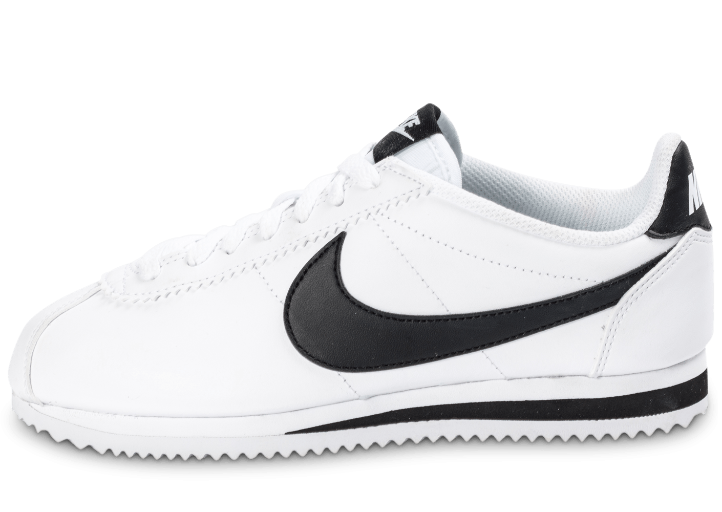 chaussures nike blanche et noir, Nike Classic Cortez Leather blanche et noire - Chaussures Toutes les baskets soldées - Chausport